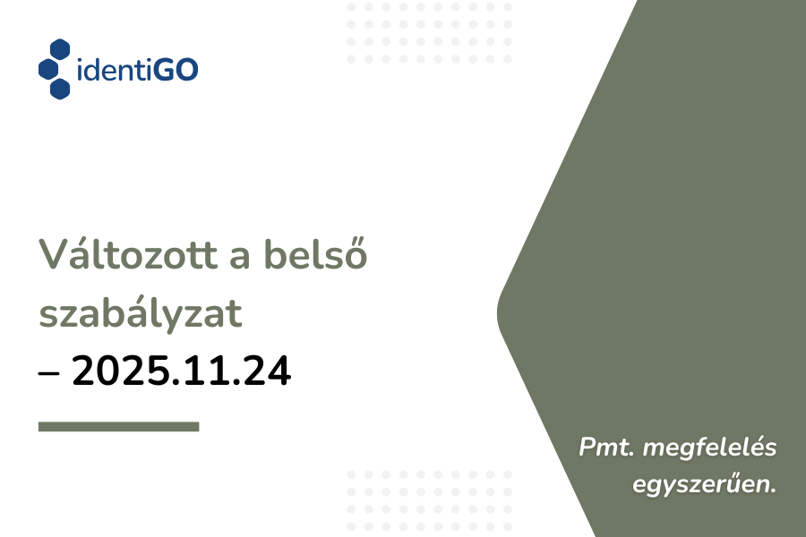 Változott a belső szabályzat - 2025.11.24