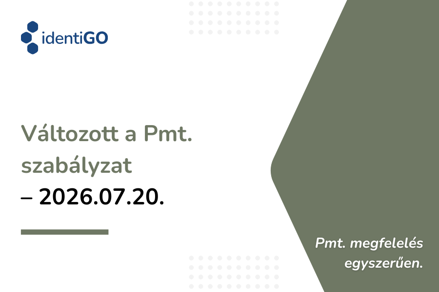 Váltooztt a Pmt. szabályzat - 2026.07.20.